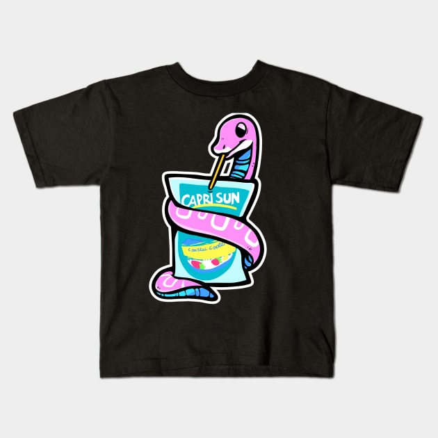 Rad Snake Kids T-Shirt by arkay9